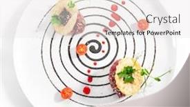  Presentation with cardamom - Theme featuring beef-tartare-with-cherry-sauce background and a white colored foreground