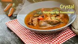  Presentation with hot sauce - Audience pleasing PPT layouts consisting of beef tongue hot pickle sauce backdrop and a tawny brown colored foreground