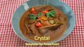  Presentation with pickle - Amazing slides having beef tongue hot pickle sauce backdrop and a tawny brown colored foreground