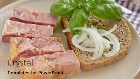  Presentation with tongue - Presentation theme with confident young man in smart casual wear holding phone background and a cream colored foreground
