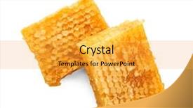  Presentation with condolence white wax candle - Amazing slide set having beehives - tasty honeycombs on white background backdrop and a yellow colored foreground