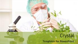  Presentation with gmo - Audience pleasing PPT layouts consisting of been altered using genetic engineering backdrop and a yellow colored foreground