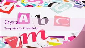  Presentation with newspapers - Cool new PPT theme with been cut out from newspaper backdrop and a  colored foreground