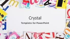  Presentation with newspapers - Slides with been cut out from newspaper background and a  colored foreground