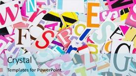  Presentation with newspapers - Cool new PPT theme with been cut out from newspaper backdrop and a  colored foreground