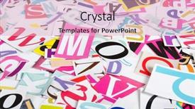  Presentation with newspapers - PPT theme having been cut out from newspaper background and a  colored foreground