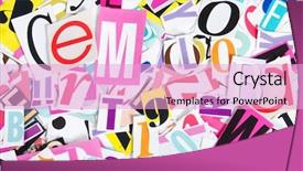  Presentation with newspapers - Cool new PPT theme with been cut out from newspaper backdrop and a lavender colored foreground