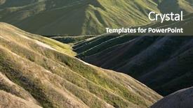  Presentation with soil eroded - Theme featuring been extensively eroded by wind background and a violet colored foreground