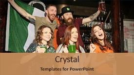  Presentation with saint patrick day - Cool new slides with ginger beer - people celebrating saint patrick's day backdrop and a coral colored foreground