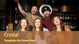  Presentation with saint patrick day - Beautiful slide deck featuring ginger beer - people celebrating saint patrick's day backdrop and a red colored foreground