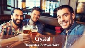  Presentation with bachelor - PPT theme having beer at bar or pub background and a tawny brown colored foreground