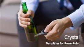  Presentation with drunk driving - Amazing presentation theme having beer bottle and car key backdrop and a tawny brown colored foreground