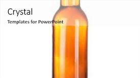 Presentation with beer bottle - Amazing PPT layouts having beer bottle isolated on white backdrop and a white colored foreground