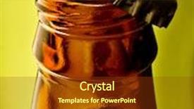  Presentation with iv infusion iv bottle - Cool new presentation design with beer bottle backdrop and a tawny brown colored foreground