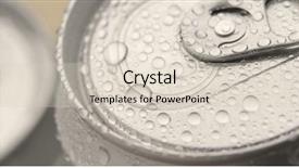  Presentation with water droplet - Amazing slide set having beer can with water droplet backdrop and a soft green colored foreground