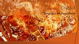  Presentation with beer - Beautiful slide set featuring beer-close-up-abstract-top backdrop and a gold colored foreground