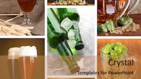  Presentation with alcohol - Audience pleasing slides consisting of beer collage backdrop and a gold colored foreground