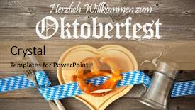  Presentation with festival food - Amazing presentation having german food - beer festival template background welcome backdrop and a coral colored foreground