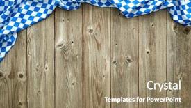  Presentation with beer garden - Audience pleasing presentation consisting of beer garden - rustic background for oktoberfest backdrop and a coral colored foreground