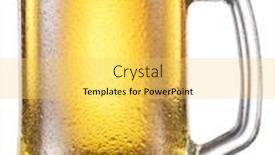  Presentation with paths - Cool new slide set with beer glass isolated file contains clipping paths backdrop and a yellow colored foreground
