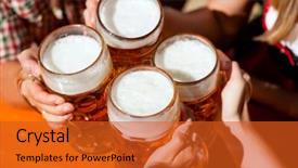  Presentation with beer garden - Cool new theme with beer in a beer garden backdrop and a red colored foreground