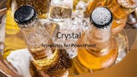  Presentation with cold beer - Beautiful slides featuring beer in the brazen bucket backdrop and a coral colored foreground