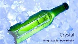  Presentation with ice - PPT layouts featuring beer-is-in-ice background and a light blue colored foreground
