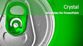  Presentation with soft drink - Colorful slides enhanced with beer or soft drink can backdrop and a shamrock green colored foreground