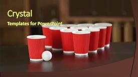  Presentation with beer pong table - Cool new presentation theme with beer pong on wooden table backdrop and a  colored foreground