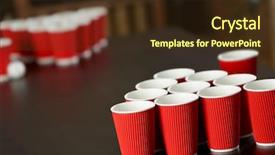  Presentation with beer pong table - Slides enhanced with beer pong on wooden table background and a  colored foreground