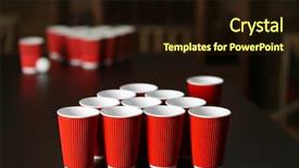  Presentation with beer pong table - Colorful presentation enhanced with beer pong on wooden table backdrop and a  colored foreground
