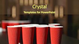  Presentation with beer pong table - Colorful presentation theme enhanced with beer pong on wooden table backdrop and a  colored foreground