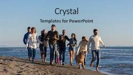  Presentation with friends - Amazing PPT layouts having beer run - group of young friends spending backdrop and a  colored foreground