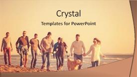  Presentation with friends - Amazing slide deck having beer run - group of young friends spending backdrop and a lemonade colored foreground