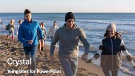  Presentation with friends - Amazing theme having beer run - group of young friends spending backdrop and a violet colored foreground