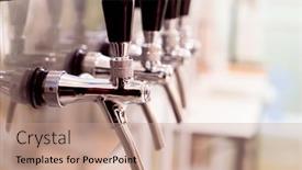  Presentation with beer - Presentation featuring beer-tap-a-pint background and a coral colored foreground