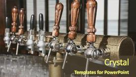  Presentation with beer - Beautiful PPT layouts featuring beer taps in modern bar backdrop and a tawny brown colored foreground