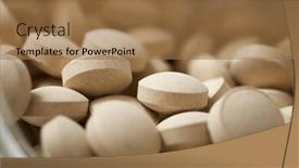  Presentation with yeast - Cool new slides with calcium supplement - beer yeast pills backdrop and a coral colored foreground