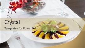  Presentation with war history napoleon - PPT layouts consisting of beet and orange napoleon salad background and a yellow colored foreground