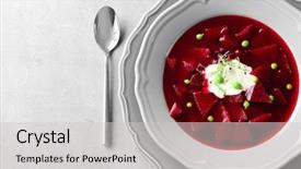  Presentation with wheat - Slides enhanced with beet soup with wheat germ background and a  colored foreground