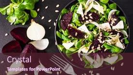  Presentation with beetroot - Amazing PPT layouts having beetroot-salad-with-goat-cheese backdrop and a wine colored foreground