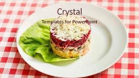  Presentation with beetroot - PPT theme enhanced with beetroot salad background and a lemonade colored foreground