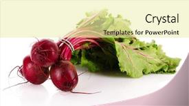  Presentation with beetroot - Slides with beets - beetroot isolated on white background and a blonde colored foreground