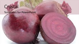  Presentation with beetroot - Cool new presentation theme with beets - red beet or beetroot backdrop and a coral colored foreground