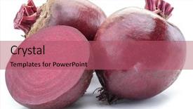  Presentation with beetroot - Audience pleasing slides consisting of beets - red beet or beetroot backdrop and a coral colored foreground