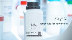  Presentation with fluoride - Presentation theme with bef2-beryllium-fluoride-cas-7787 background and a sky blue colored foreground