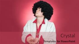  Presentation with change brings opportunity - PPT layouts with begging man receiving change background and a red colored foreground