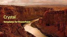  Presentation with grand canyon - Amazing presentation having beginning of grand canyon backdrop and a tawny brown colored foreground