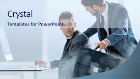  Presentation with engineering - Cool new presentation with beginning of the fire backdrop and a sky blue colored foreground