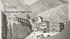  Presentation with tour - Beautiful presentation featuring begitte-lezghin-aul-old-illustration backdrop and a light gray colored foreground